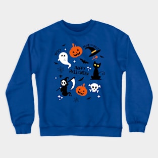 Halloween Pattern Crewneck Sweatshirt